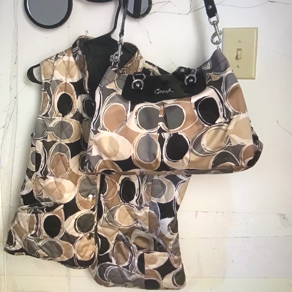 Coach vest and purse. In good condition
